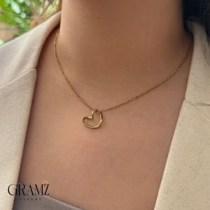 گردنبند قلب دفرمه
