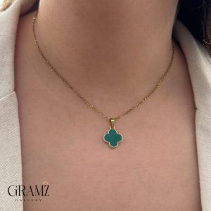 گردنبند ونکلیف سبز